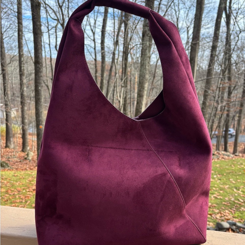 Banana Republic Factory Deep Wine/ Burgundy Hobo Bag - Picture 6 of 6